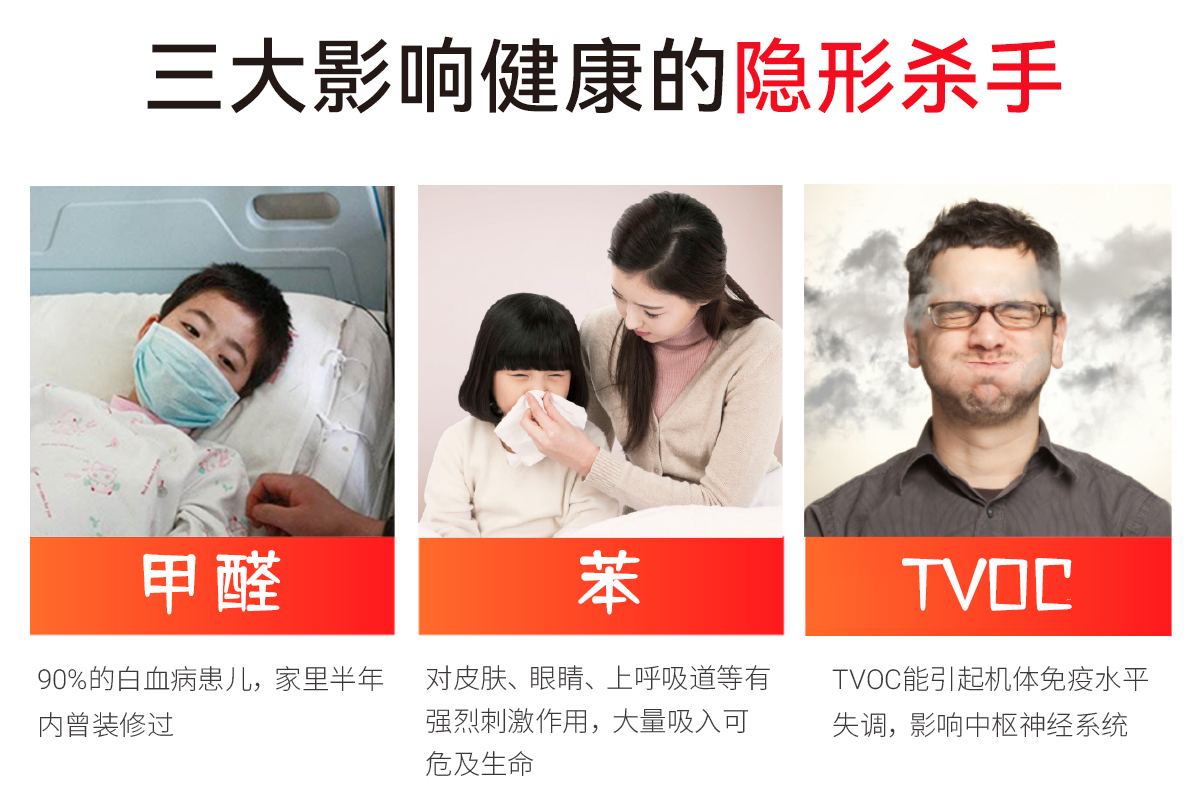 除甲醛公司-浙大冰蟲官網-三大影響健康的隱形殺手-甲醛、苯、TVOC
